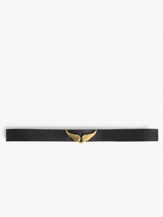 Zadig&Voltaire Rock black camel ζώνη διπλής όψης