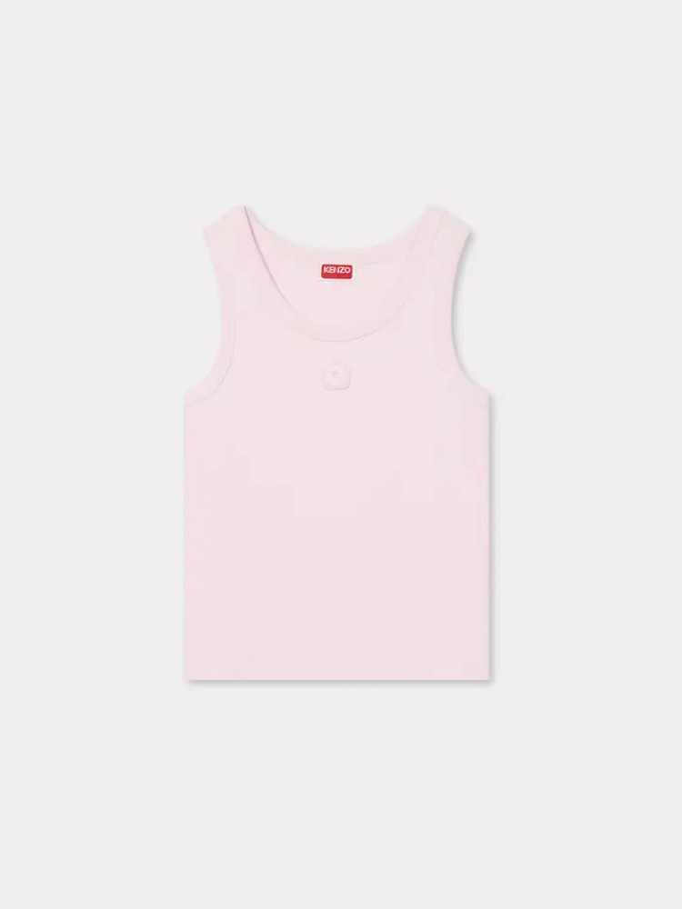 KENZO pastel pink 'Boke Flower 2.0' rib tank top