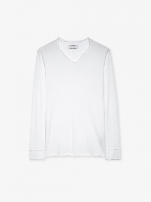 Zadig&Voltaire άσπρο tunisian monastir μακρυμάνικο T-shirt