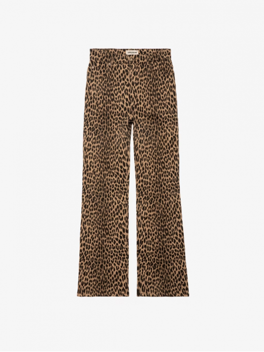 Zadig&Voltaire Evy high-waisted leopard print jeans 