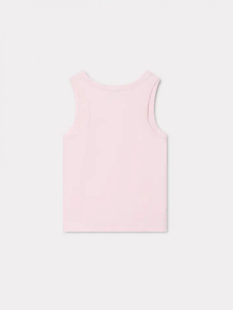 KENZO pastel pink 'Boke Flower 2.0' rib tank top