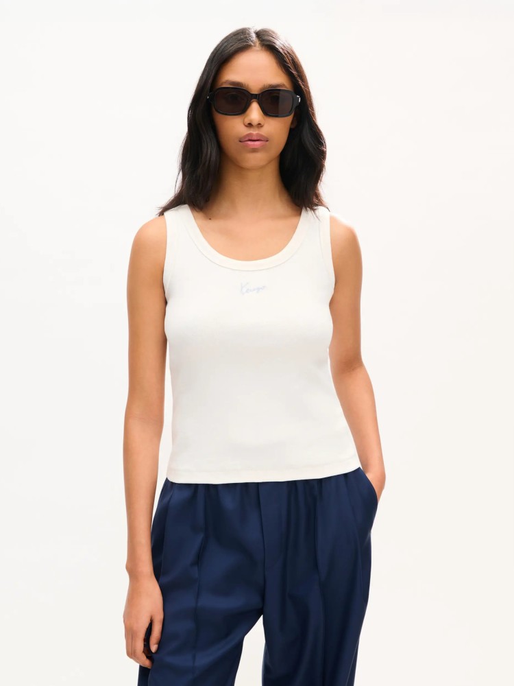 KENZO off white 'KENZO Signature' tank top