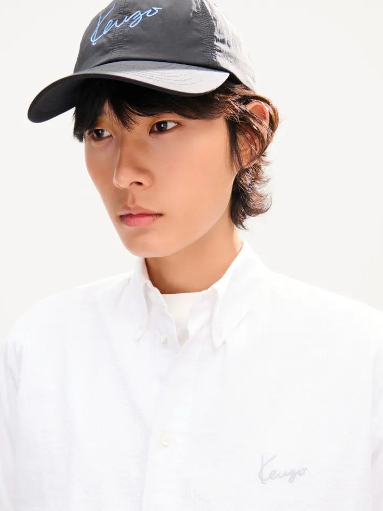 KENZO άσπρο 'KENZO Signature' casual πουκάμισο
