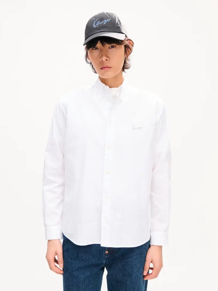 KENZO άσπρο 'KENZO Signature' casual πουκάμισο