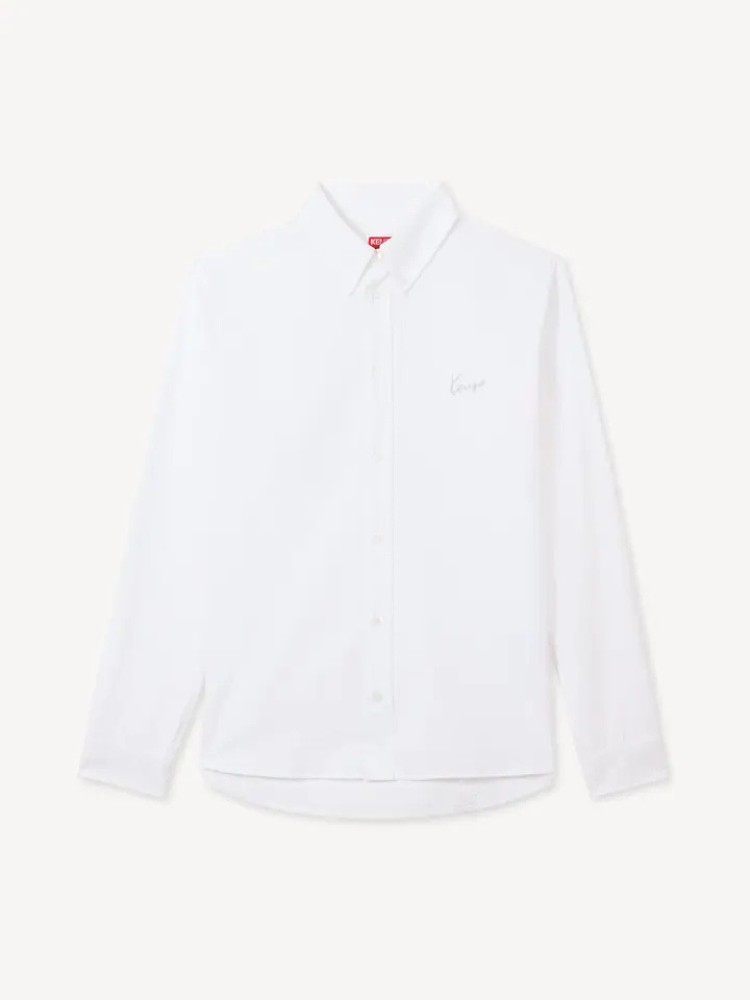 KENZO άσπρο 'KENZO Signature' casual πουκάμισο