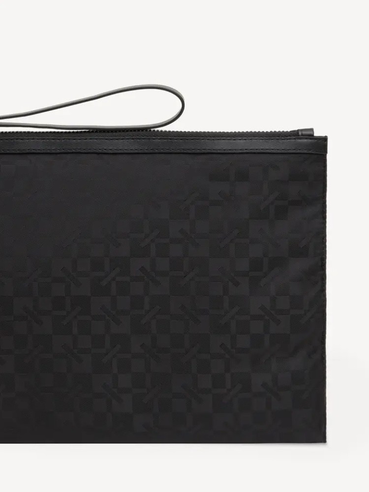 KENZO 'Kenzogram' large black clutch