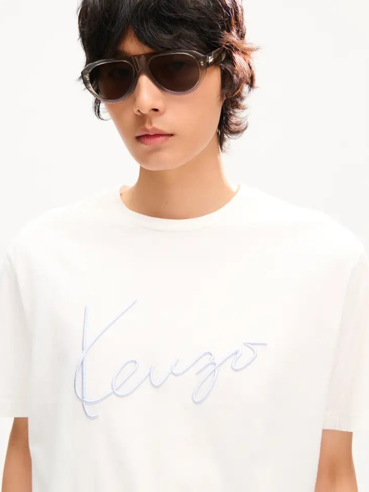 KENZO off white 'KENZO Signature' t-shirt