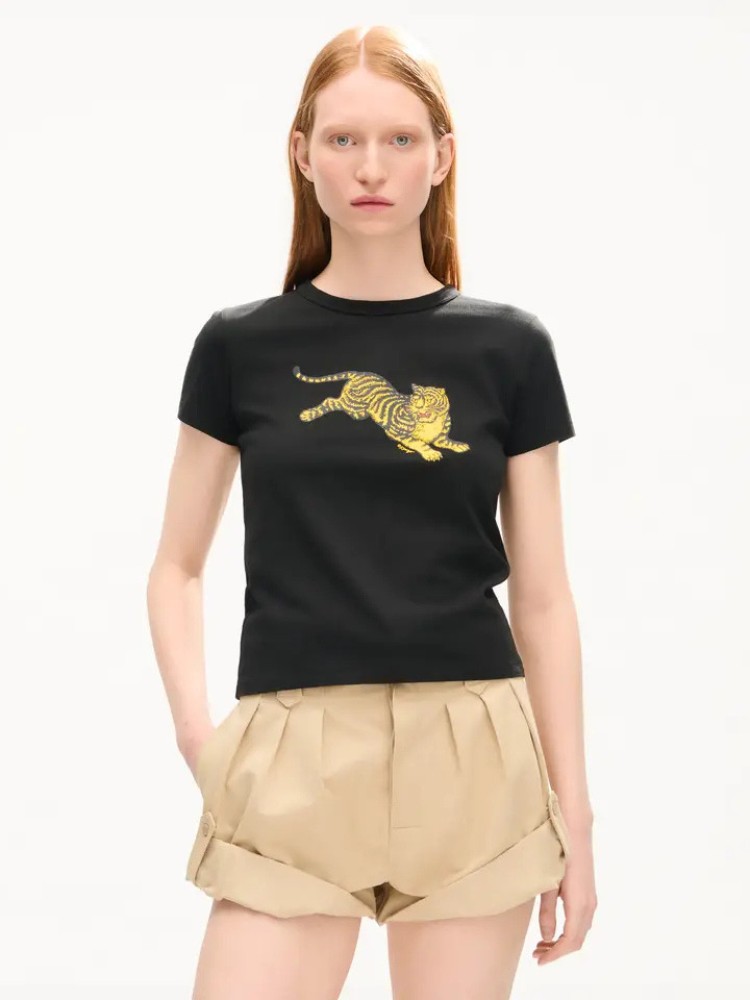 KENZO μαύρο 'KENZO Jumping Tiger' t-shirt