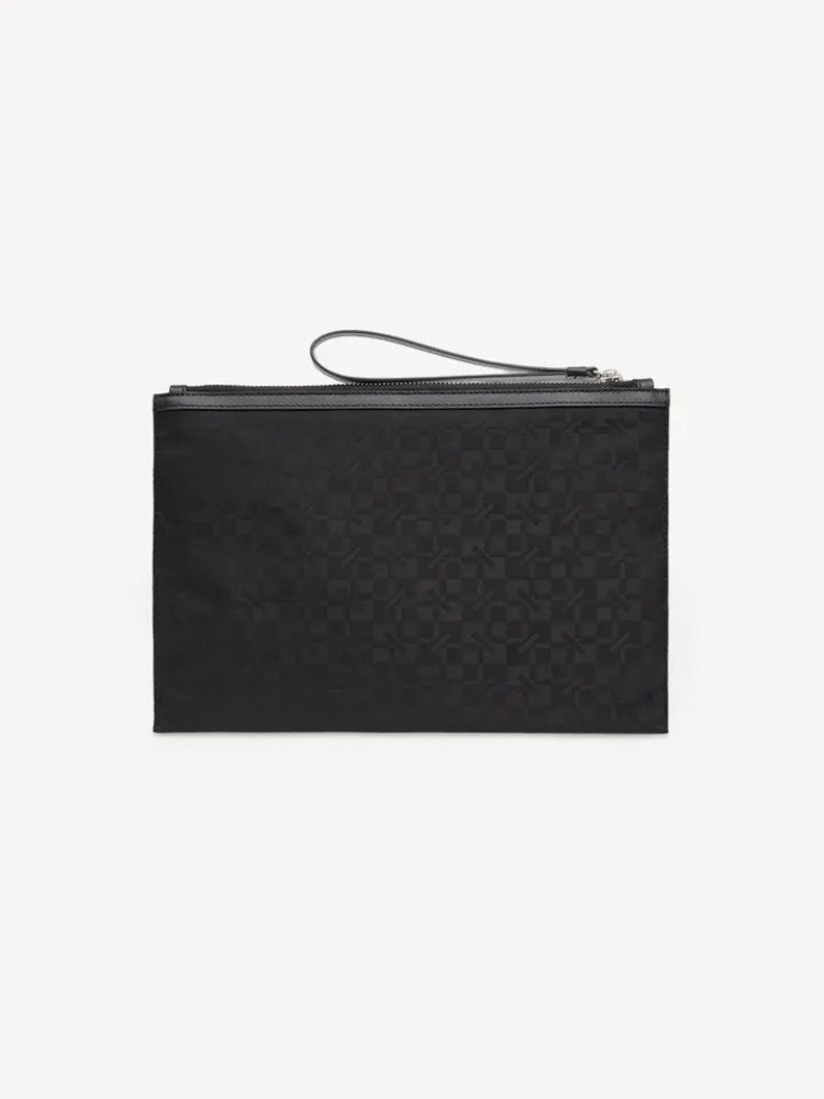 KENZO 'Kenzogram' large black clutch