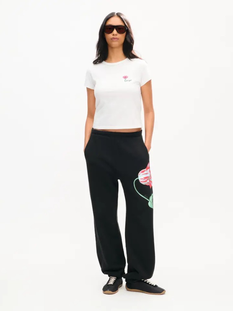 KENZO μαύρο 'KENZO Tulip' παντελόνι φόρμα