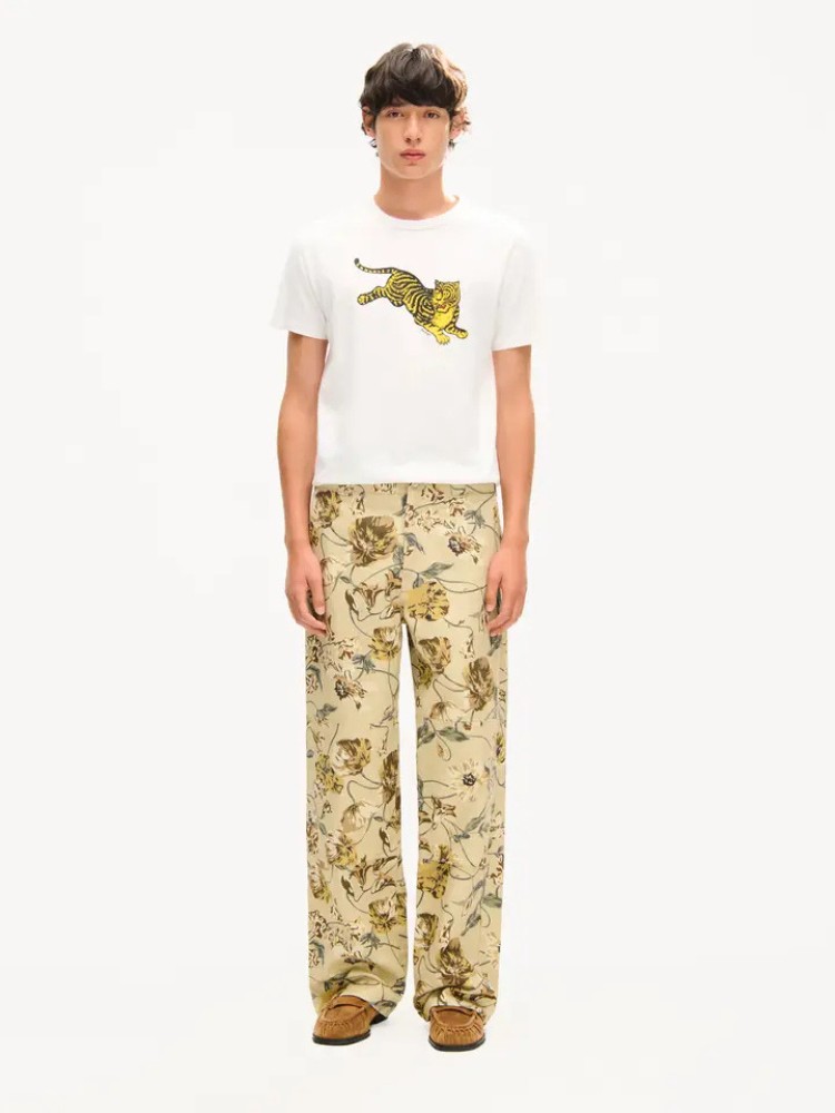 KENZO off white 'KENZO Jumping Tiger' slim T-shirt