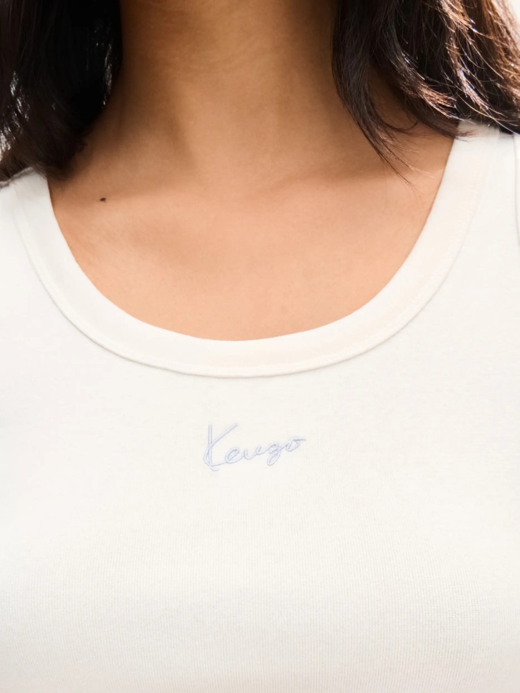 KENZO off white 'KENZO Signature' tank top