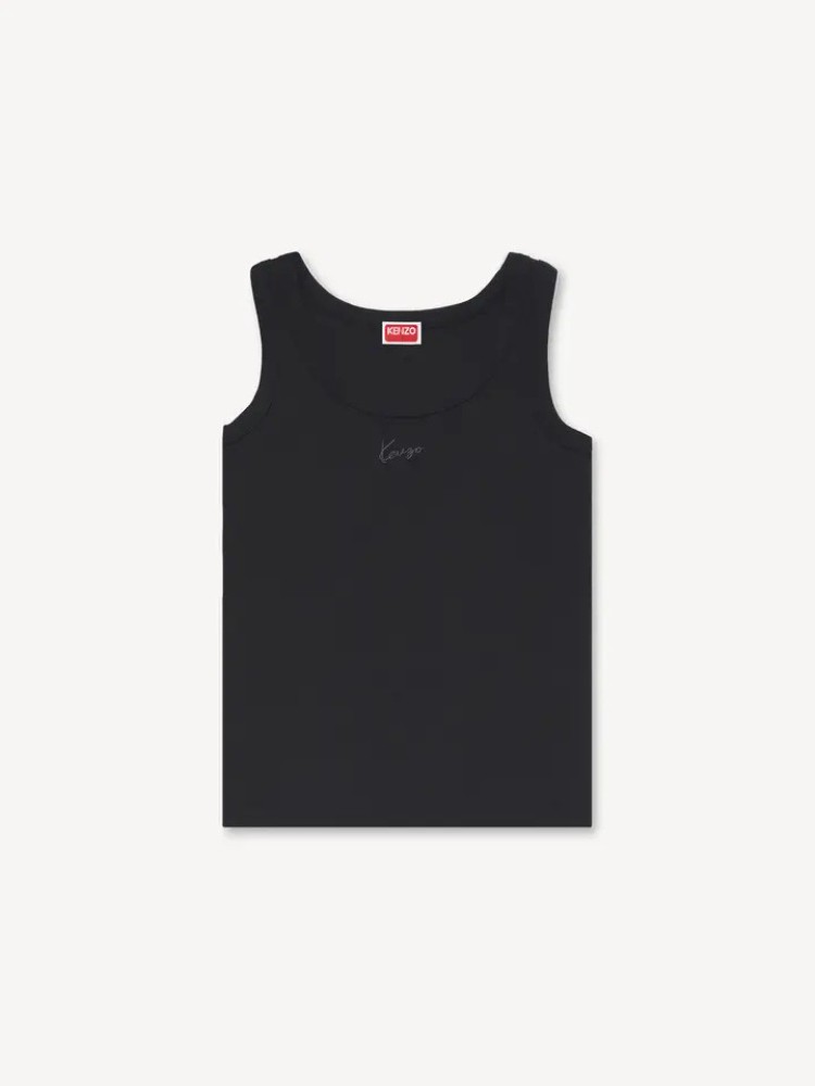 KENZO μαύρο 'KENZO Signature' tank top
