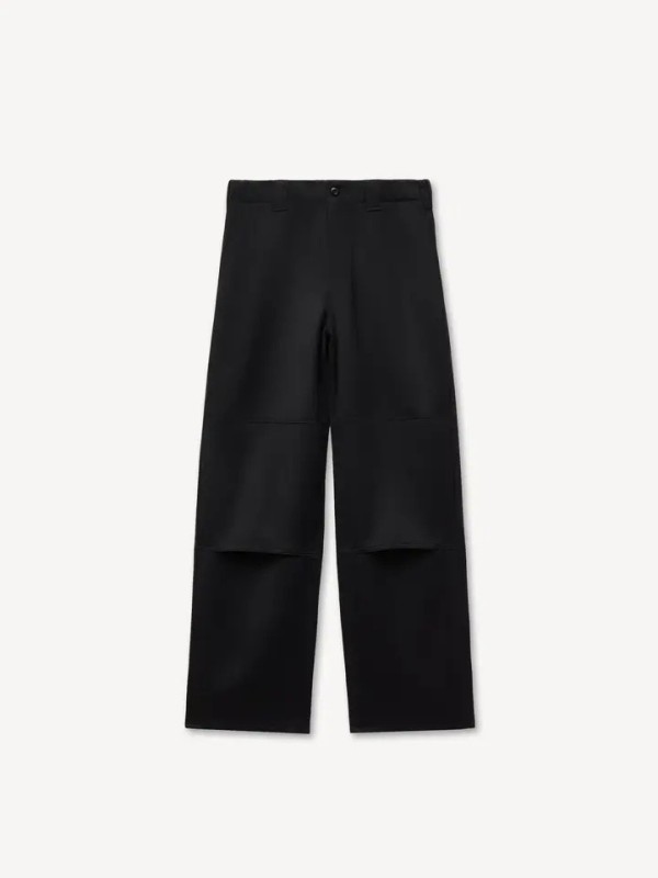 KENZO black double knee chino pants