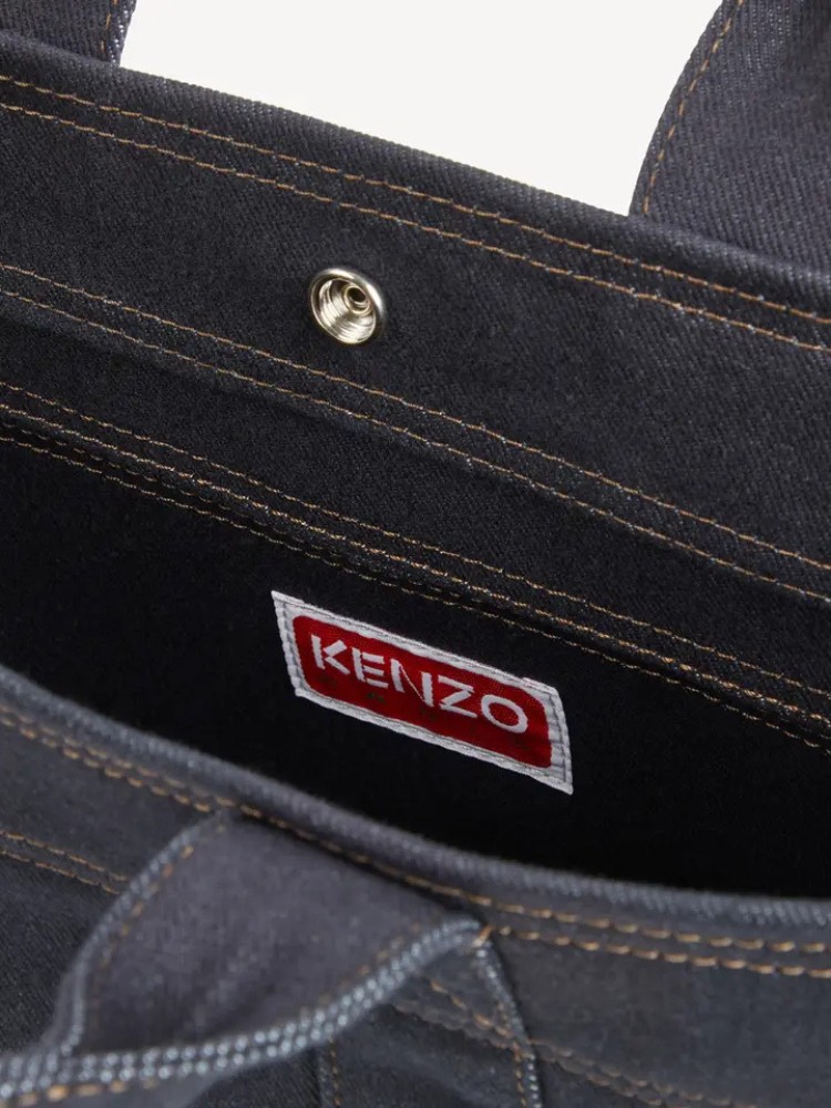 Kenzo navy blue 'KENZO Tulip' small tote τσάντα