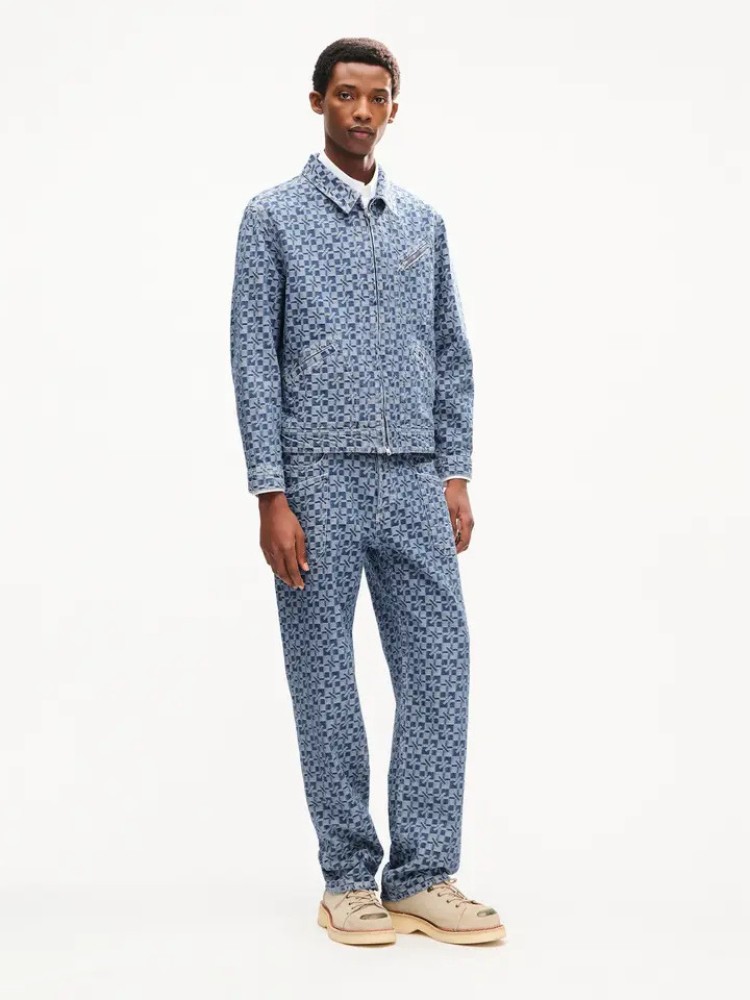 KENZO 'Kenzogram' cargo monkey fit τζιν παντελόνι