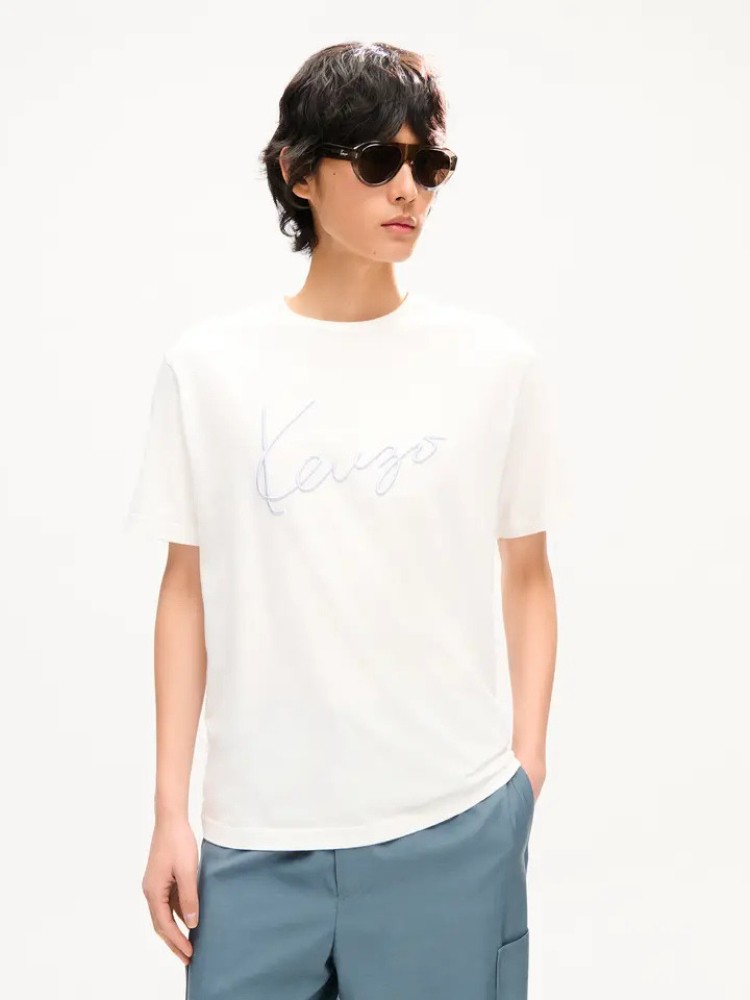 KENZO off white 'KENZO Signature' t-shirt