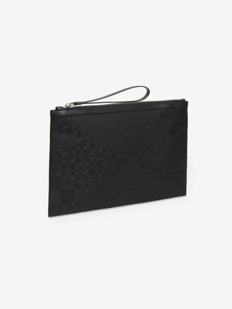 KENZO 'Kenzogram' large black clutch