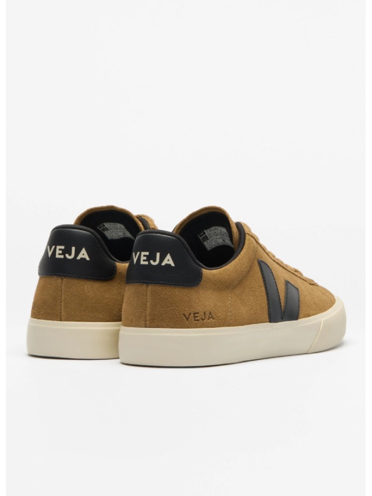Veja campo tent black pierre leather sneakers