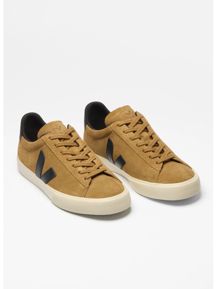 Veja campo tent black pierre leather sneakers