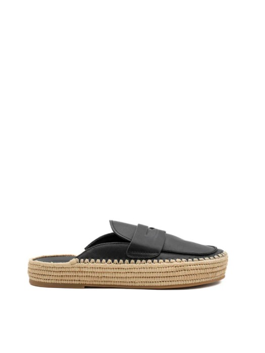 Paloma Barcelo black Belinda calidis leather loafers
