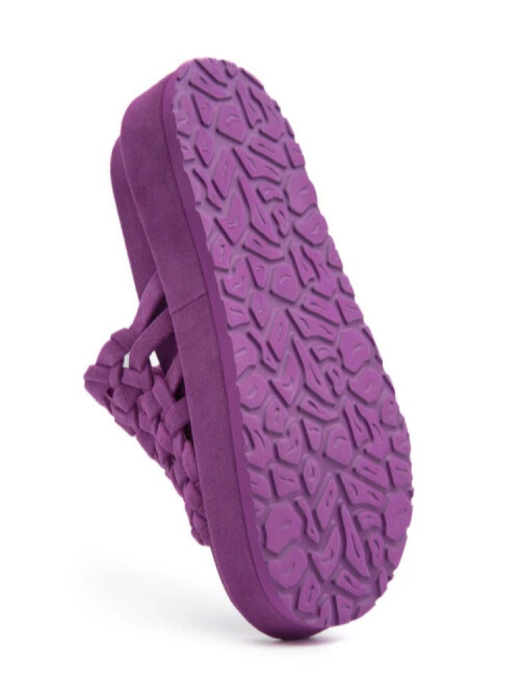 Paloma Barcelo magenta Nadira platform braided upper sandals