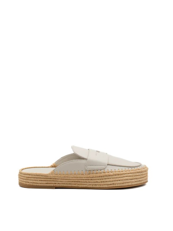 Paloma Barcelo off white Belinda calidis leather loafers