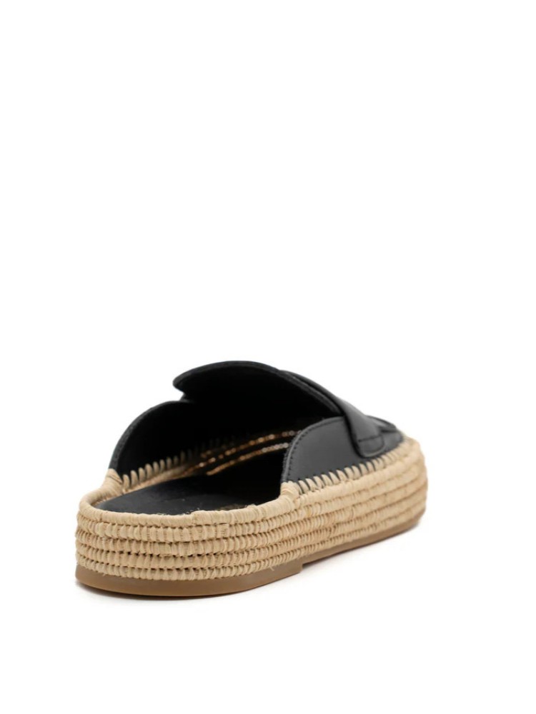 Paloma Barcelo black Belinda calidis leather loafers