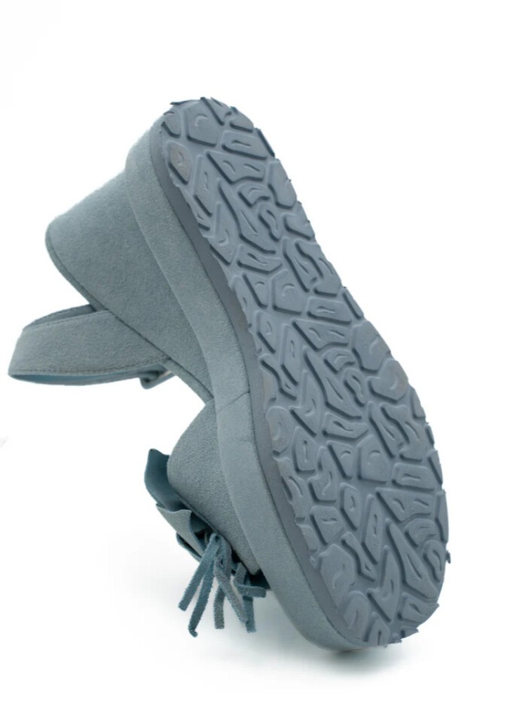 Paloma Barcelo rita suede sky blue platform wedge sandal