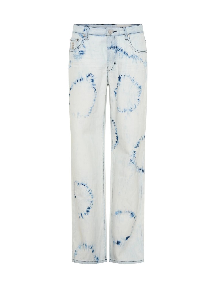 One teaspoon tie dye lowriders low waist wide leg τζιν πανελόνι