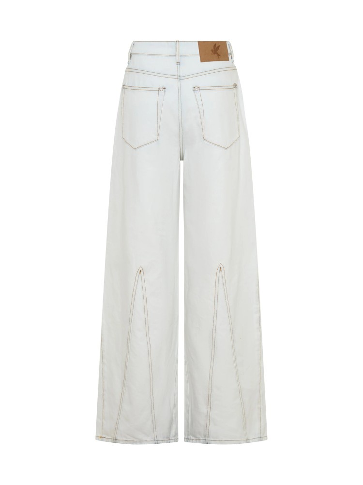 One teaspoon artic blue mid waist panel bootcut flare τζιν πανελόνι