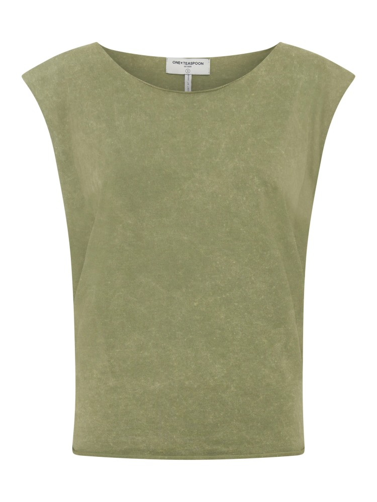 One teaspoon khaki vintage tank top