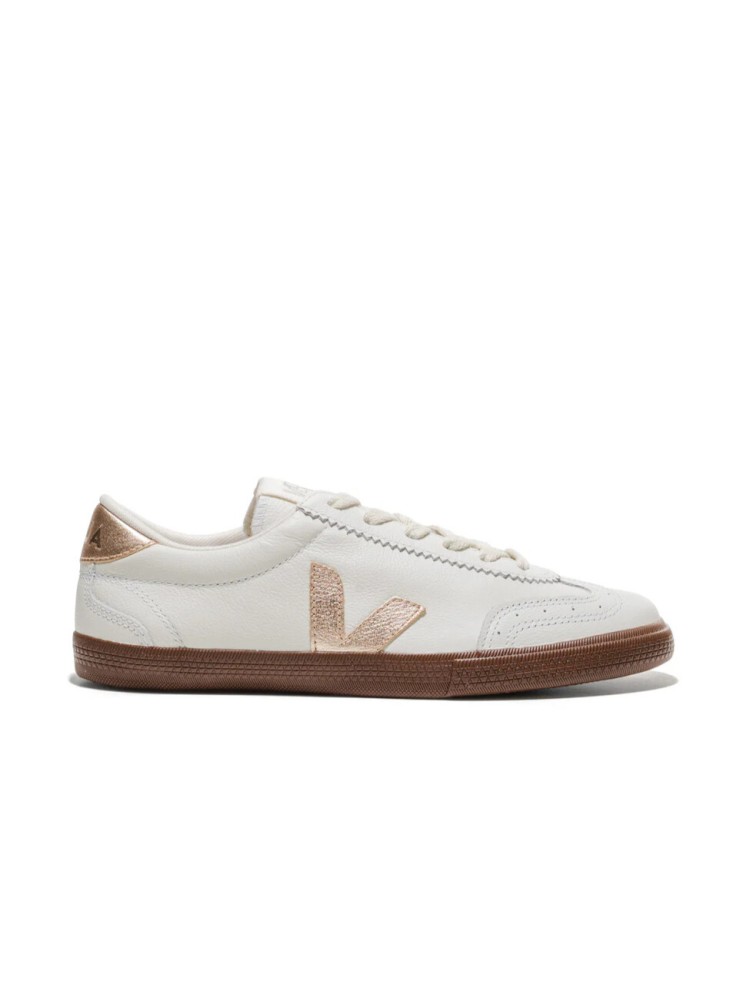 Veja volley white platine bark leather sneakers