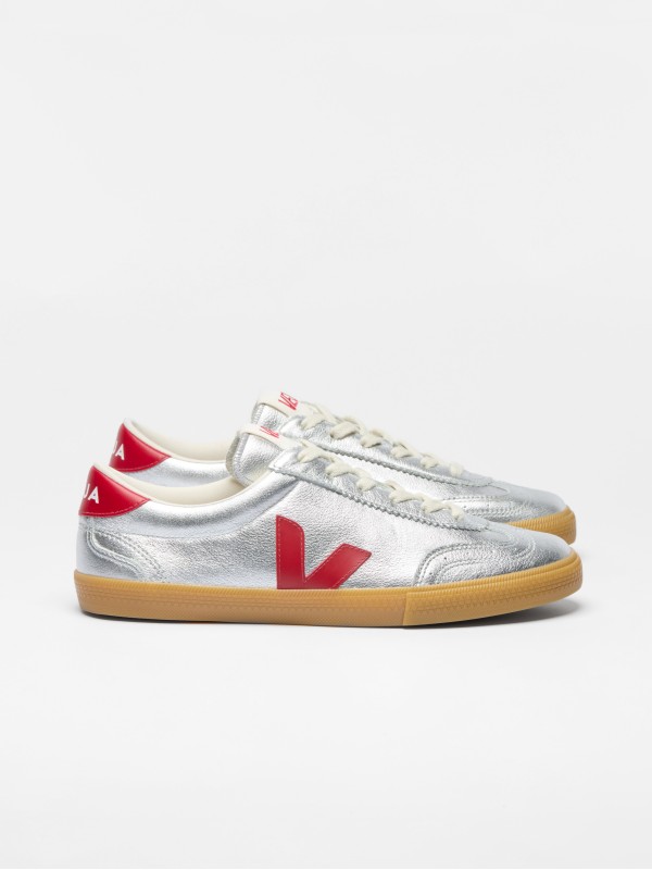 Veja volley leather silver pepper sneakers