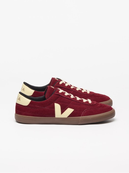 Veja panenka grenat sun bark leather sneakers