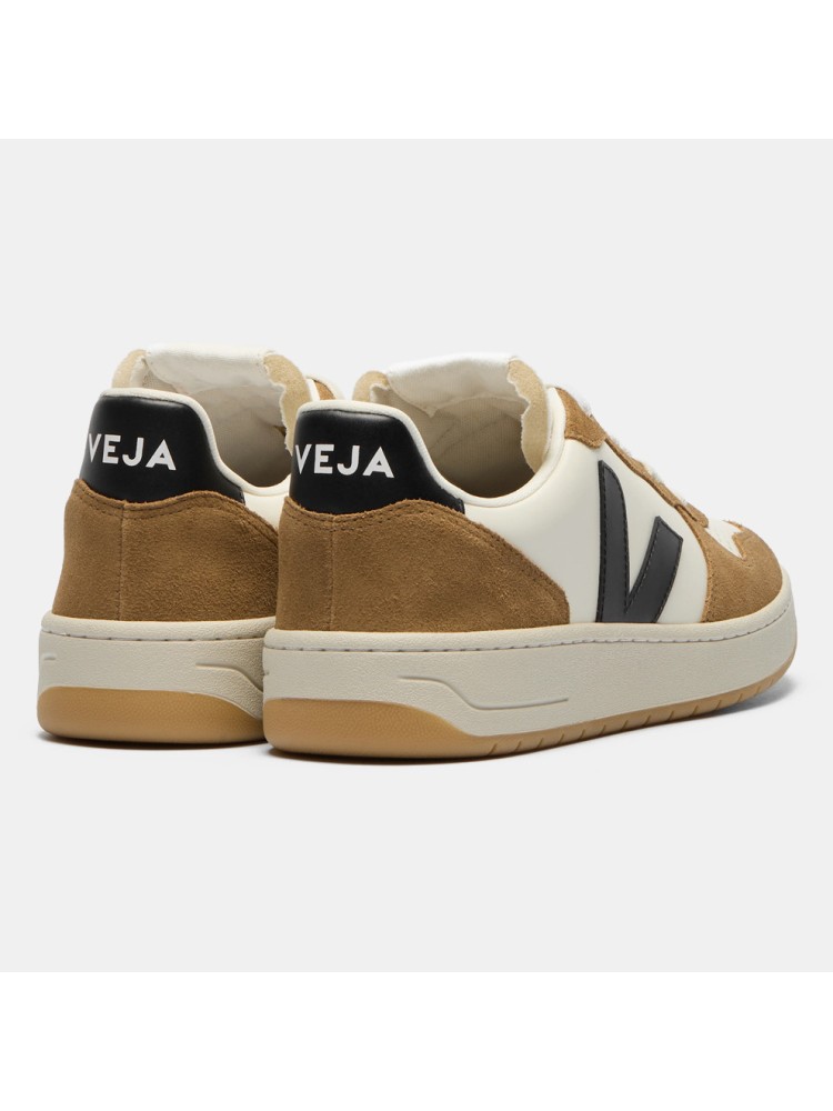 Veja sneaker V-10 leather prime pure black tent