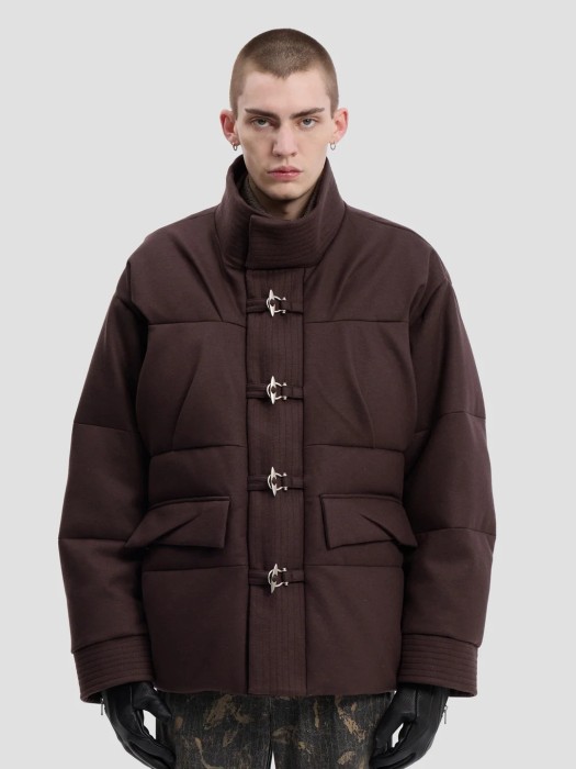 A. A. Spectrum chocolate torte lodge wool down πανωφόρι