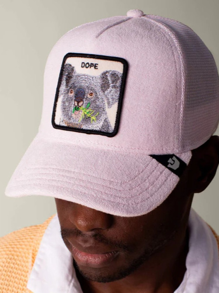 Goorin Bros dusty pink baseball cap terry cloth Koala