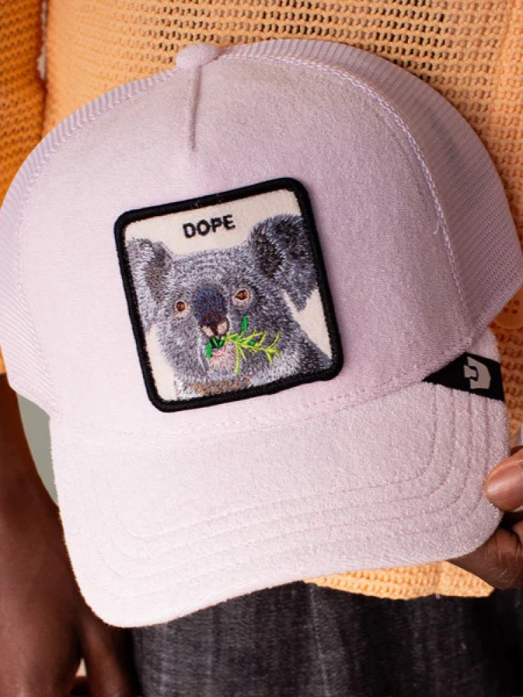 Goorin Bros dusty pink baseball cap terry cloth Koala