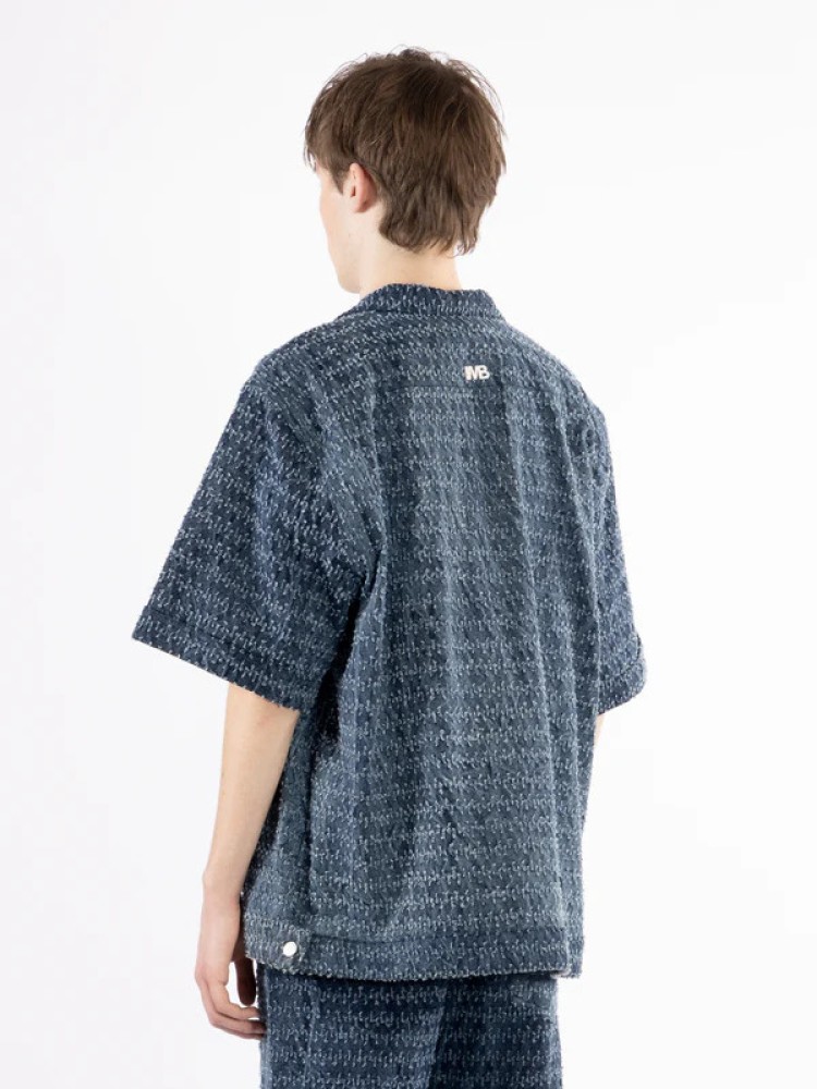 I'm brian vunic denim short-sleeve shirt