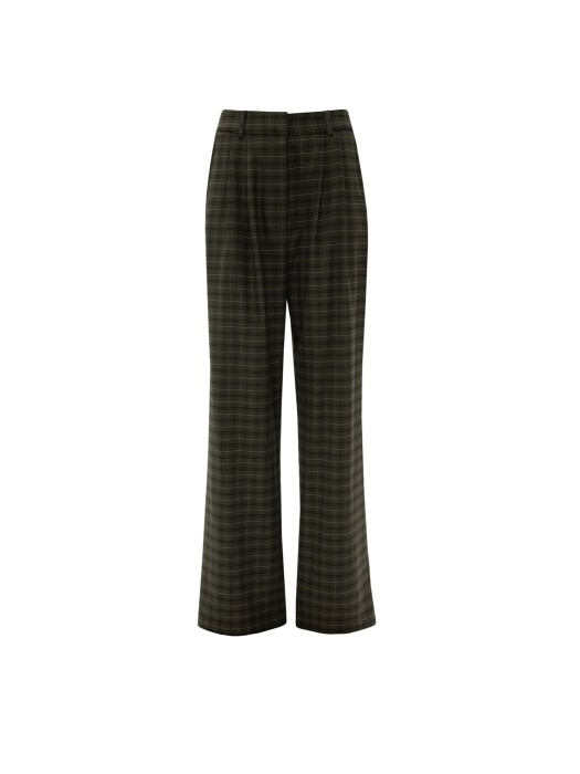 Vassia Kostara olive chequered pants
