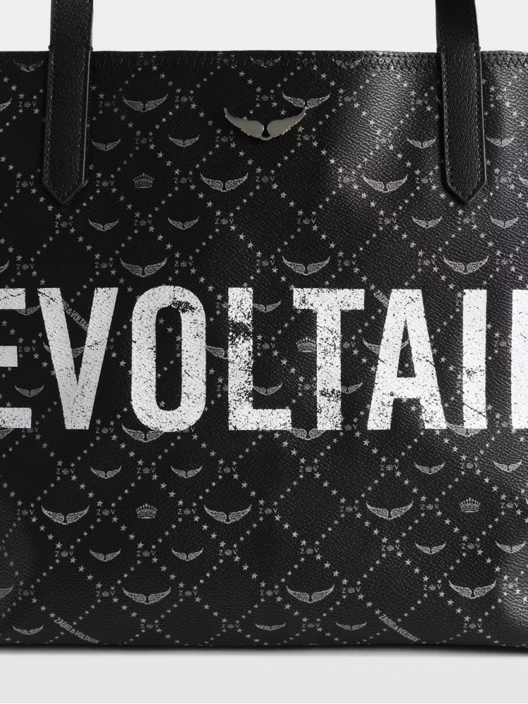 Zadig&Voltaire Z shopper Revoltaire XL black monogram bag