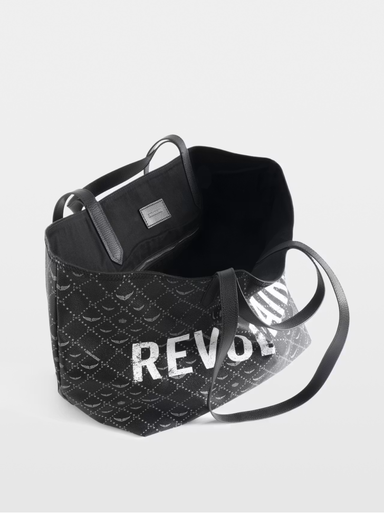 Zadig&Voltaire Z shopper Revoltaire XL black monogram bag