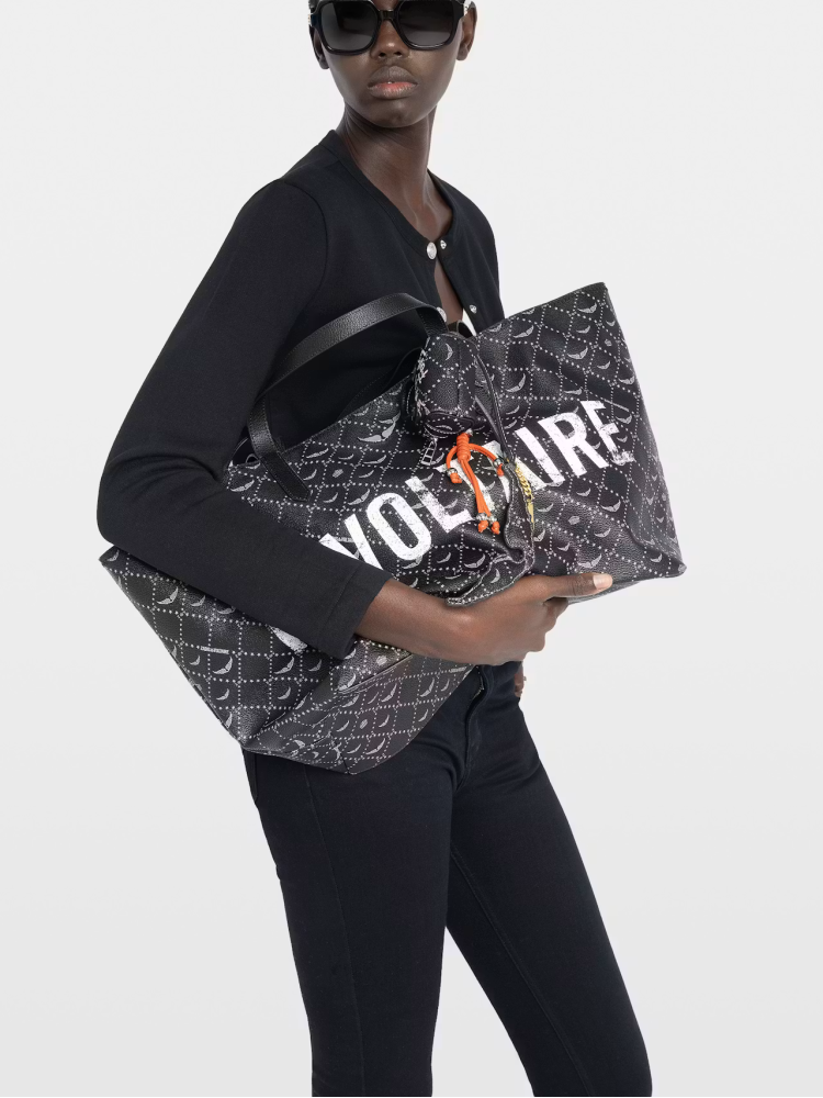 Zadig&Voltaire Z shopper Revoltaire XL black monogram bag