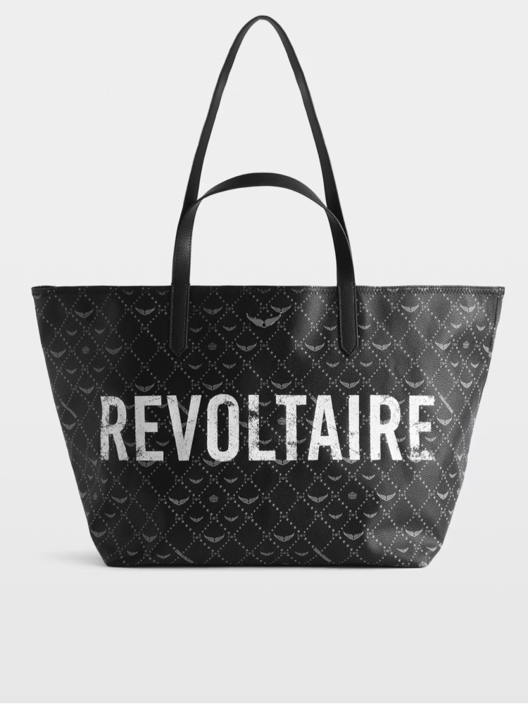 Zadig&Voltaire Z shopper Revoltaire XL black monogram bag