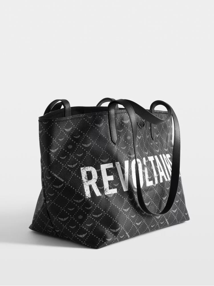 Zadig&Voltaire Z shopper Revoltaire XL black monogram bag