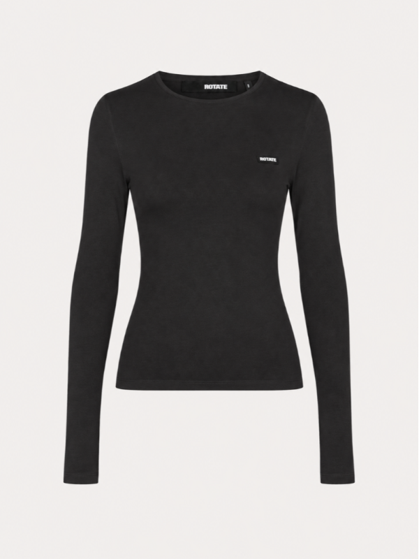 Rotate μαύρο μακρυμάνικο slim fit τοπ
