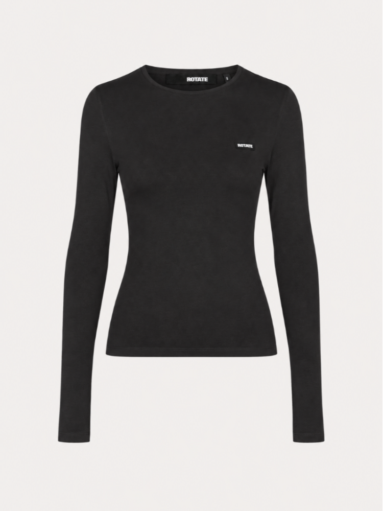 Rotate μαύρο μακρυμάνικο slim fit τοπ