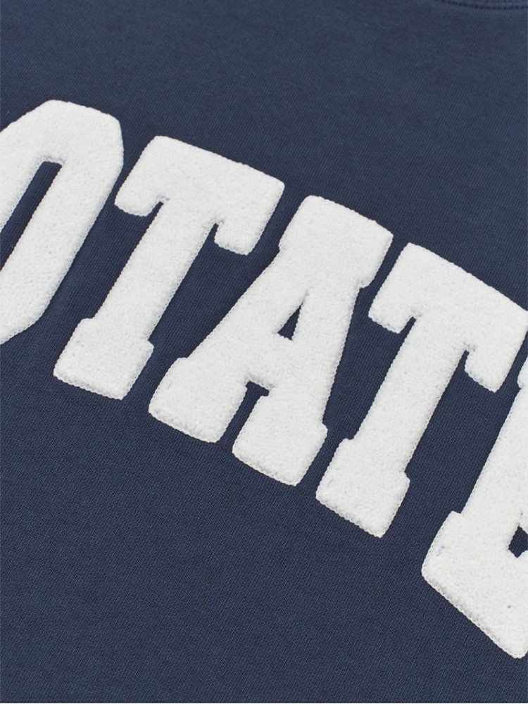 Rotate navy melange heavy λαιμόκοψη φούτερ