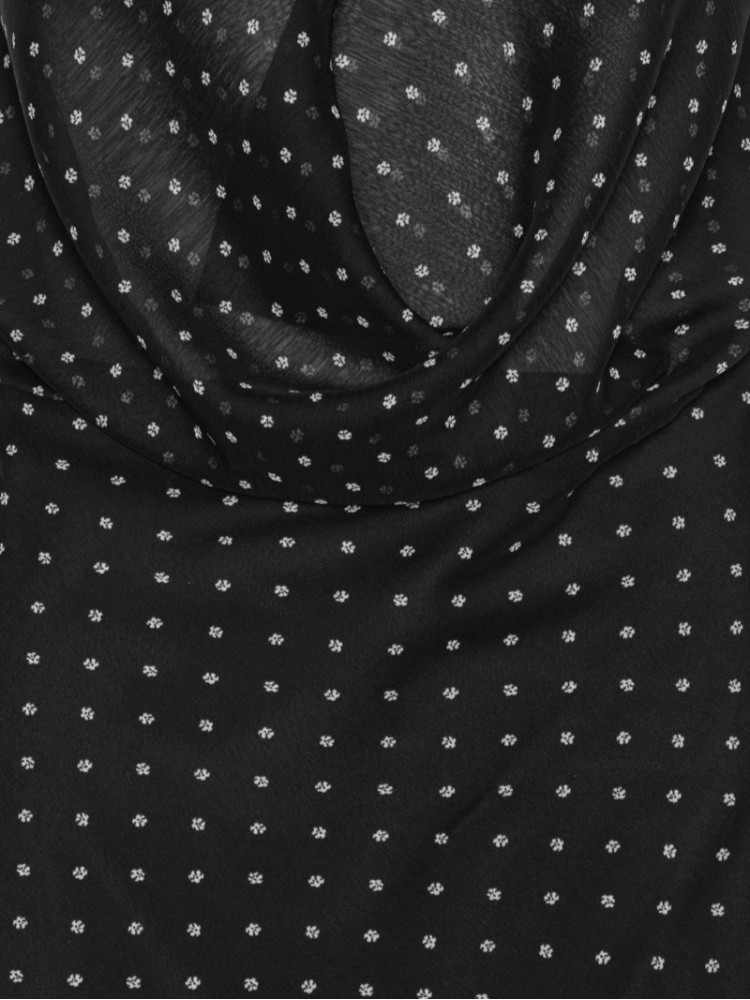 Rotate μαύρο chiffon halterneck μακρύ φόρεμα